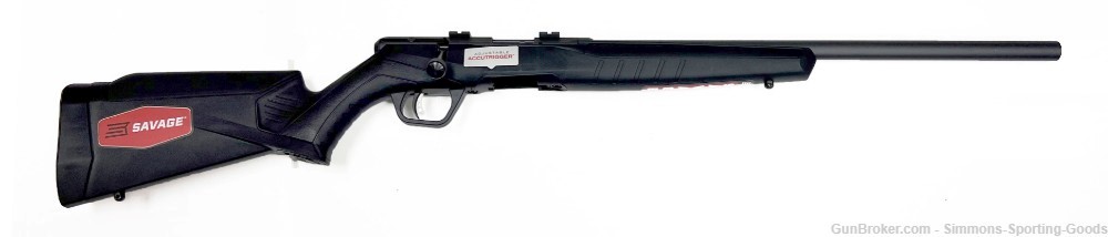 Savage B22 FV (70201) 21" 22LR 10Rd Bolt Action Rifle - Black-img-1