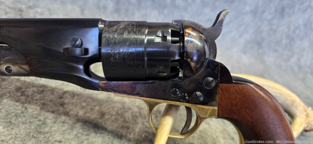 Flli Pietta 1861 Navy 44 cal 8" Black Powder Revolver w HOLSTER| No FFL-img-3