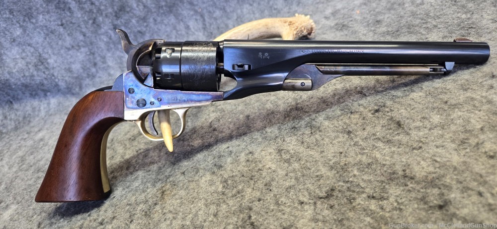 Flli Pietta 1861 Navy 44 cal 8" Black Powder Revolver w HOLSTER| No FFL-img-9