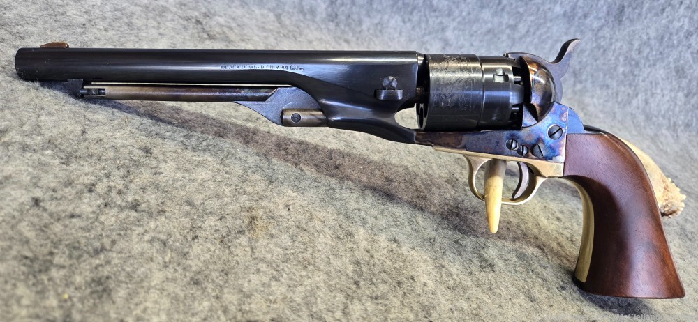 Flli Pietta 1861 Navy 44 cal 8" Black Powder Revolver w HOLSTER| No FFL-img-1