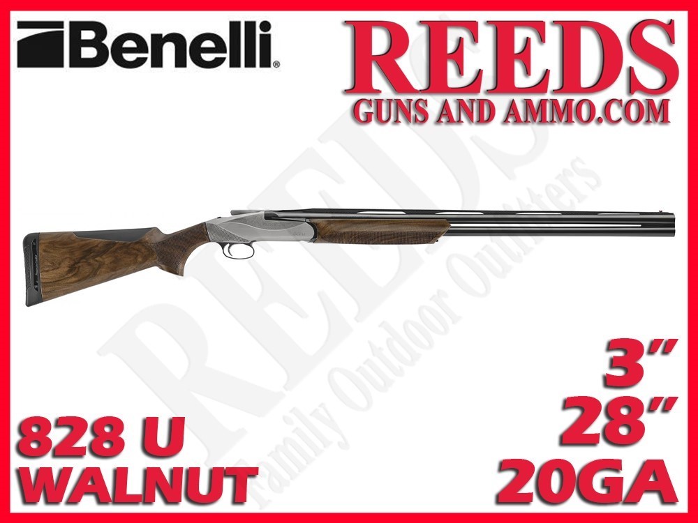 Benelli 828 U Walnut Nickel 20 Ga 3in 28in 10741-img-0