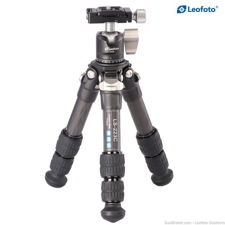 Leofoto LS-223C+LH-25 Tabletop Tripod and Ball Head, Open Box Condition-img-2