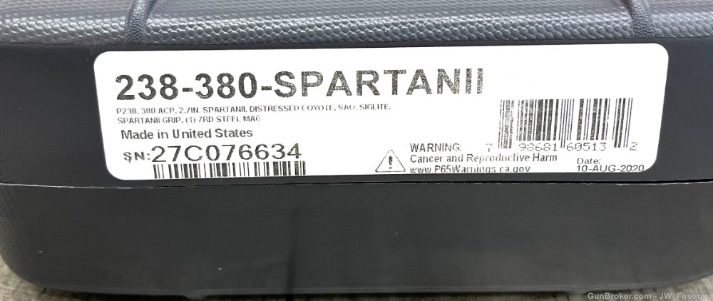 SIG SAUER P238 SPARTAN .380 ACP MICRO COMPACT PISTOL-img-1