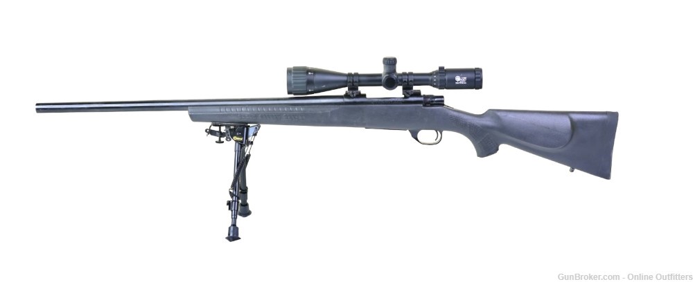 USED HOWA M1500 22-250 Rem Bolt Action 24" 5+1 Scope Combo Synthetic Stock-img-0
