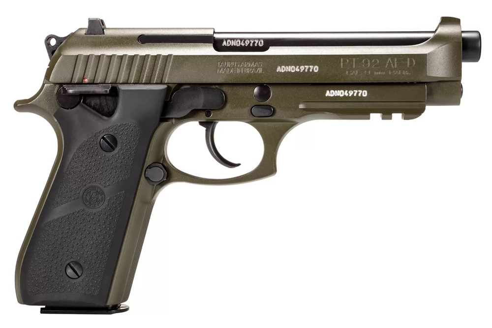 Taurus PT 92 OD Green Hogue 9mm 5in 2-17Rd Mags 1-92015T-H-img-0