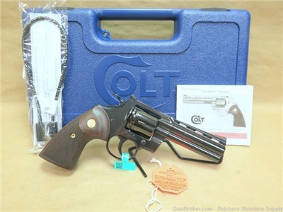 Colt Python 357 Mag 4.25 In BBL Blued New In Box BP4WTS