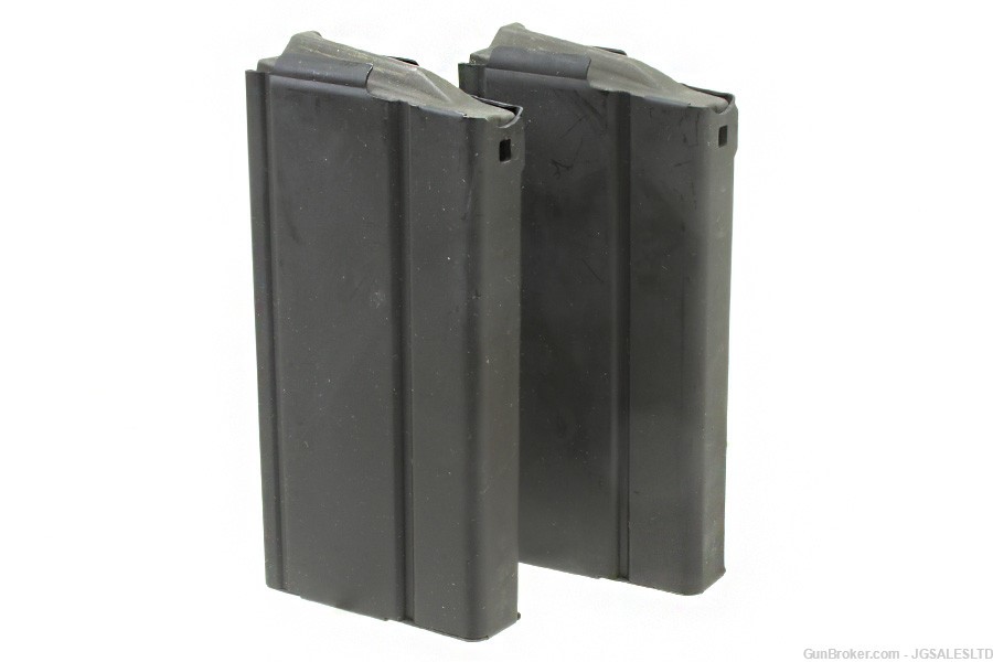 Two M1A Springfield USGI 20rd Mags, Borg-Warner BRW-SI Magazines, Unissued-img-0
