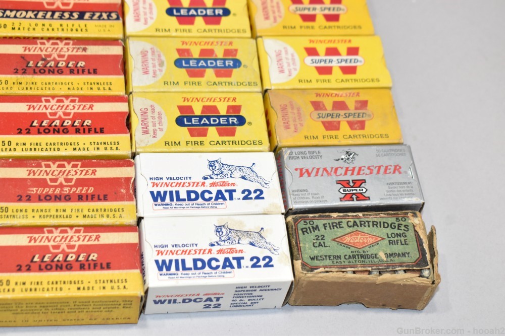 Huge Lot 76 Boxes 3319 Rds Vintage Winchester 22 LR & L PLEASE READ-img-8