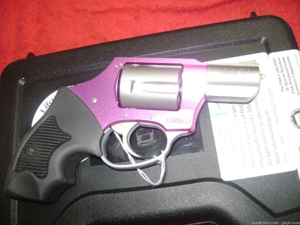 CHARTER ARMS "THE PINK LADY"DAO 38SPL ANODIZED FRAME-img-2