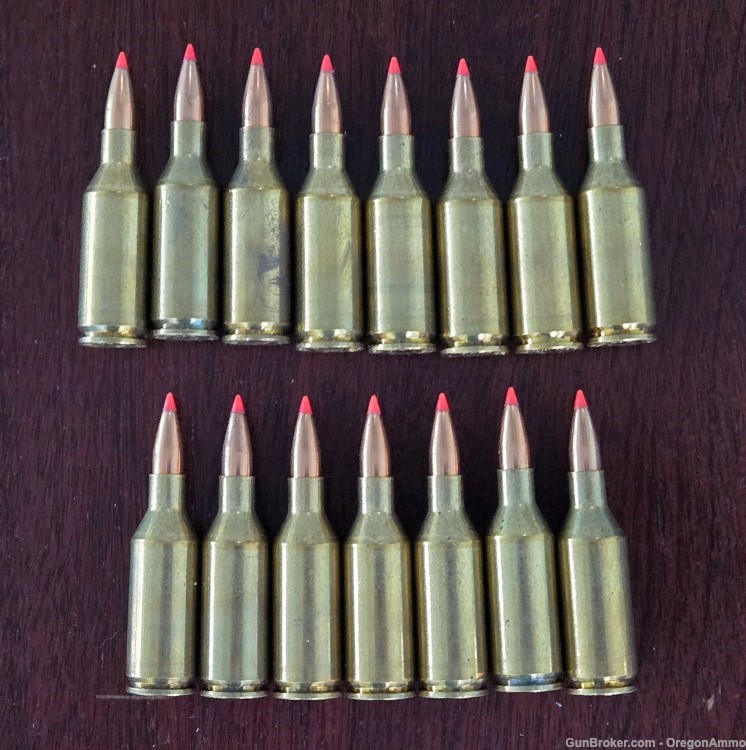 RARE 15 Rds 243 WSSM HSM 75gr V-Max ammo - Winchester Super Short Magnum-img-3