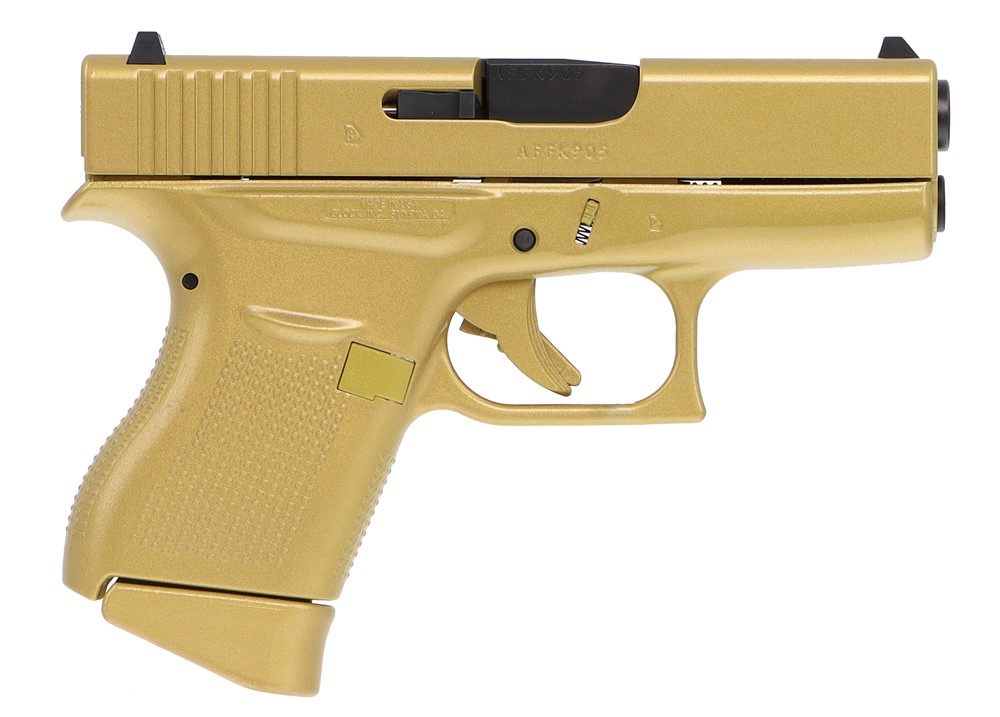 Glock G43 Gold 9mm 3.39in 2-6Rd Mags UI4350204-CT-GOLD-img-0