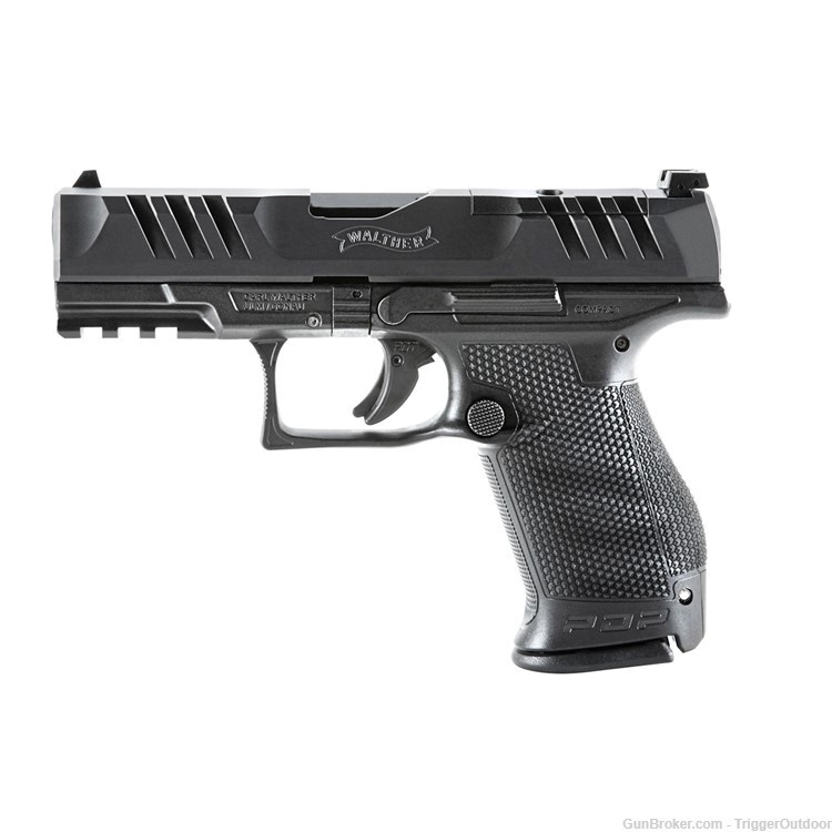 Walther PDP Compact 4" 9mm Pistol - Black - 15 Rounds-img-1