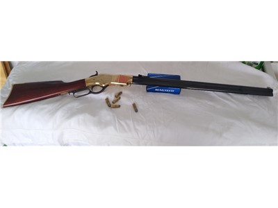 Replica 1860 Model Henry 44/40 Rifle with Brass Receiver and Octagon Barrel