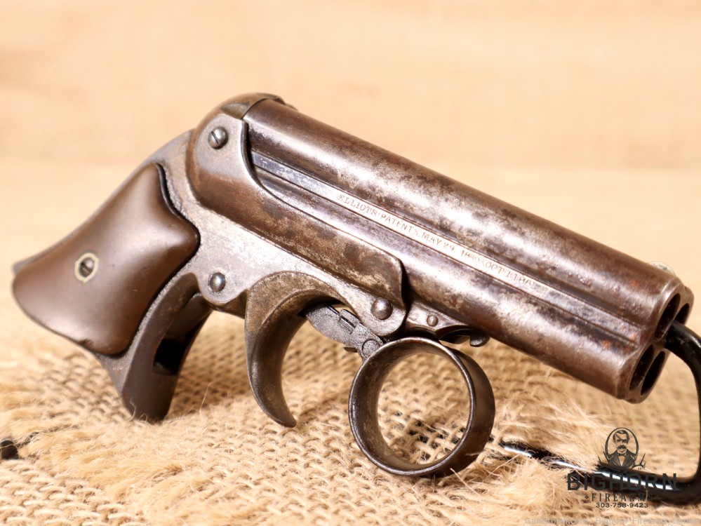 Remington Elliot Four Barrel Pepperbox Derringer, Ring Trigger, .32 Cal.-img-5
