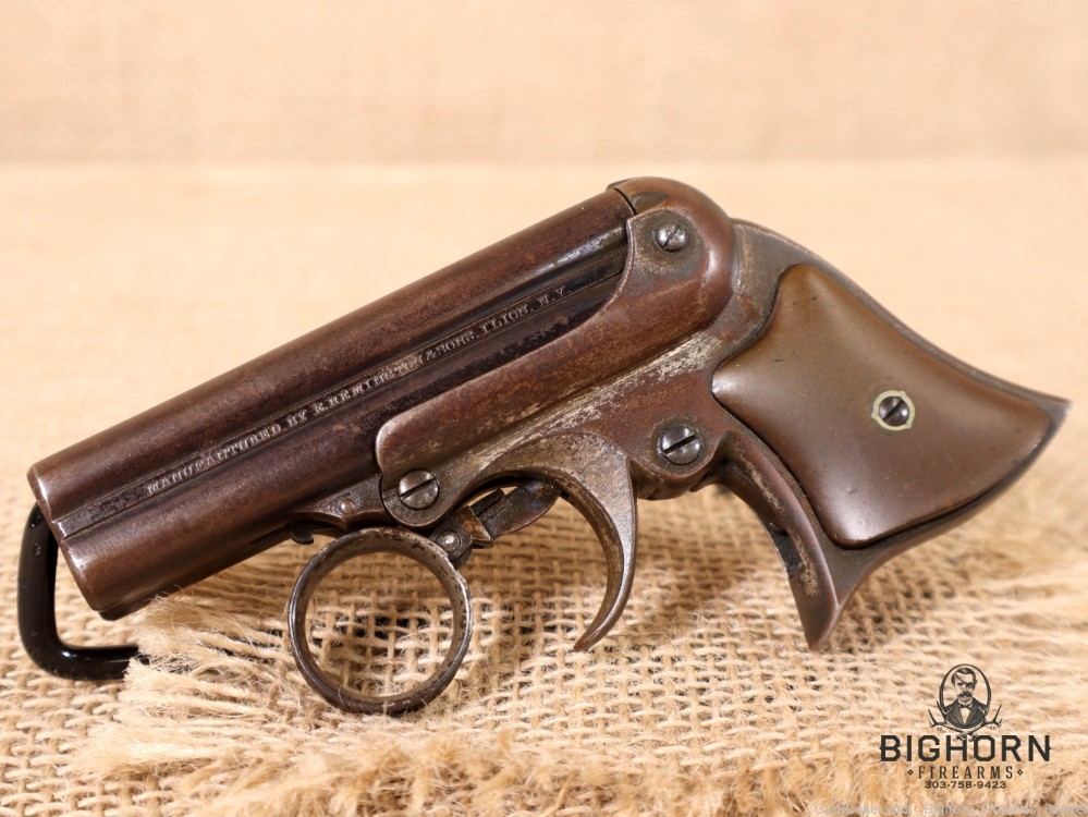 Remington Elliot Four Barrel Pepperbox Derringer, Ring Trigger, .32 Cal.-img-1