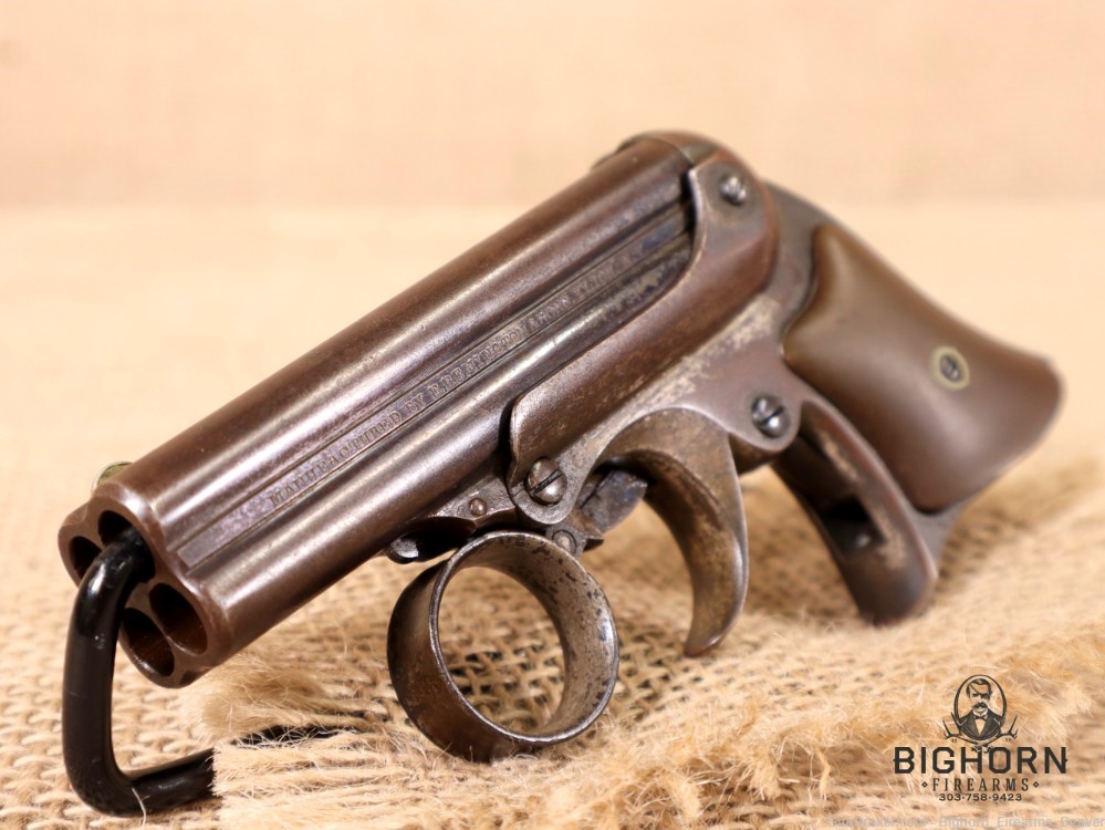 Remington Elliot Four Barrel Pepperbox Derringer, Ring Trigger, .32 Cal.-img-2