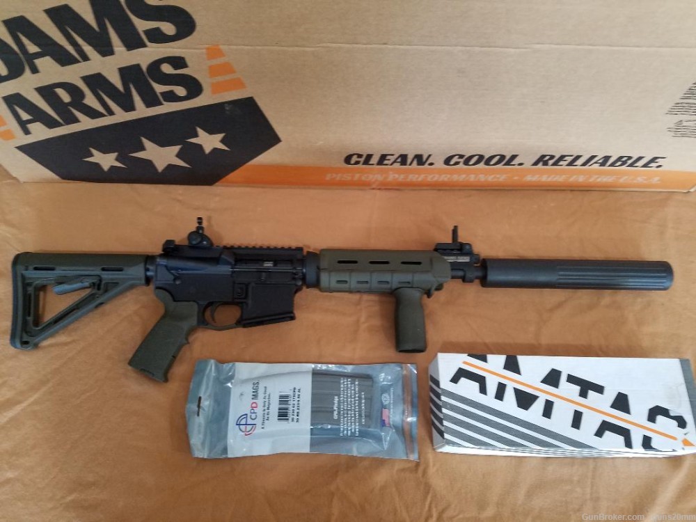 (*NFA ITEM*) NEW ADAMS ARMS AA-15 / 5.56 PISTON RIFLE WITH NEW SUPPRESSOR-img-0