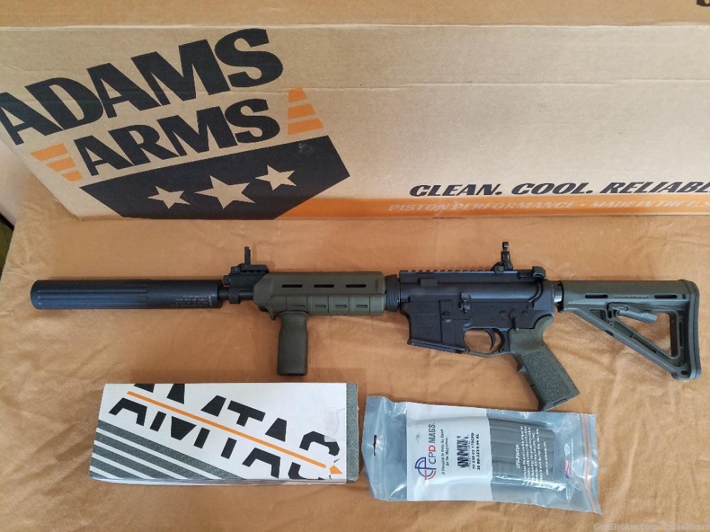 (*NFA ITEM*) NEW ADAMS ARMS AA-15 / 5.56 PISTON RIFLE WITH NEW SUPPRESSOR-img-1