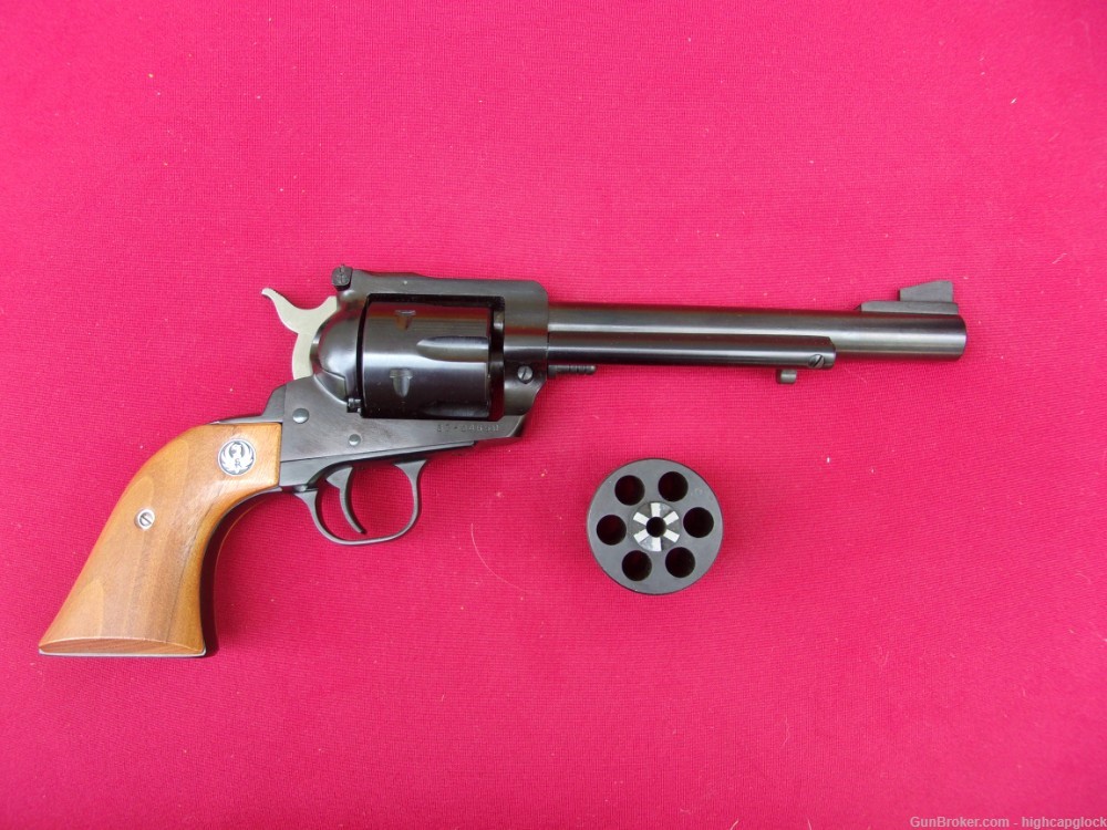 Ruger Blackhawk .357 Mag & 9mm Convertible 6.5" Revolver 1989 NICE $1START-img-2