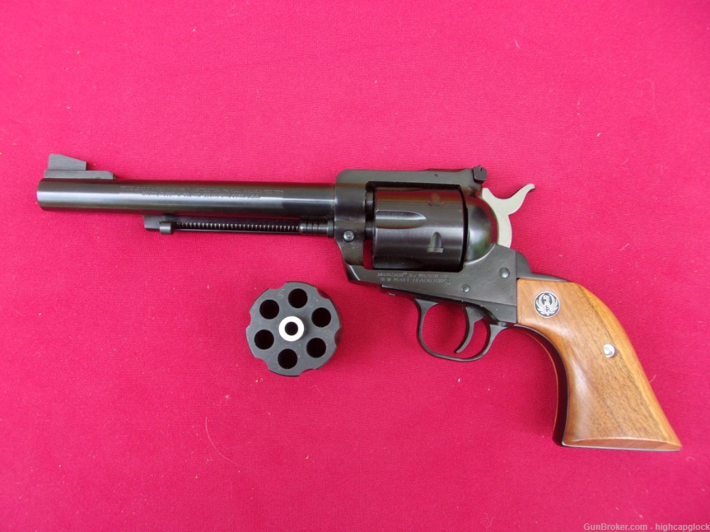 Ruger Blackhawk .357 Mag & 9mm Convertible 6.5" Revolver 1989 NICE $1START-img-6