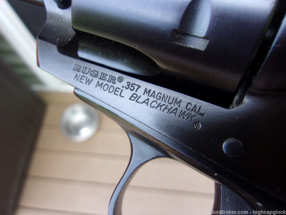 Ruger Blackhawk .357 Mag & 9mm Convertible 6.5" Revolver 1989 NICE $1START-img-10