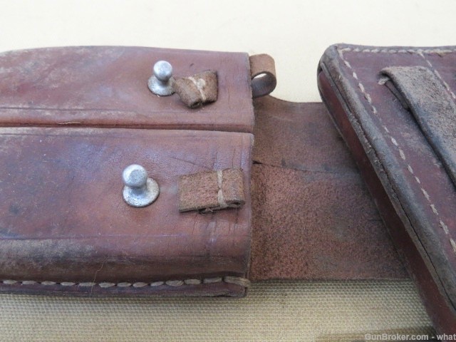 2 Sets Mauser Broomhandle C96 Stripper Clips & Chinese Leather Clip Pouch-img-5