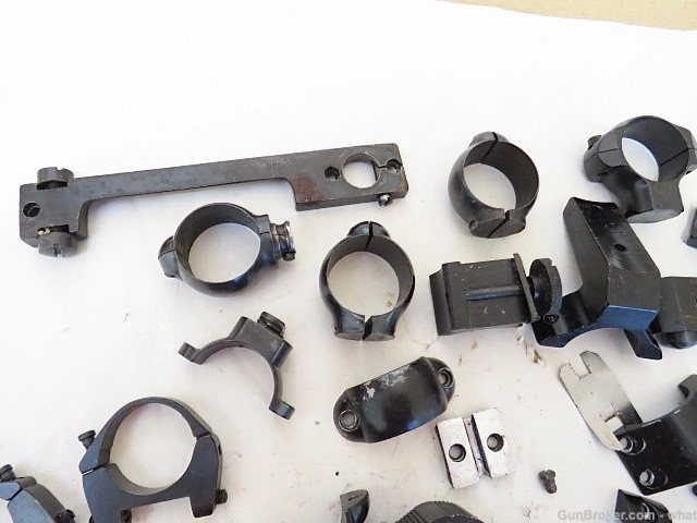 Misc Gunsmith Lot of Scope Bases Rings Parts Buehler Herters -img-2