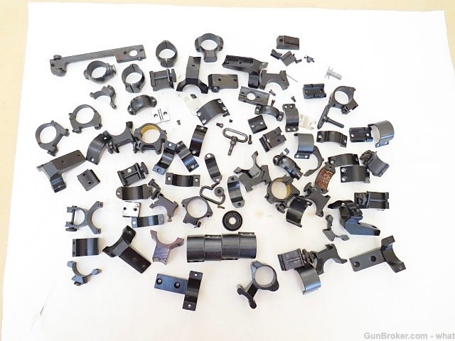 Misc Gunsmith Lot of Scope Bases Rings Parts Buehler Herters -img-0