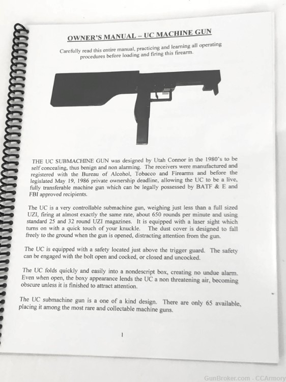 Pearl / M6  UC-9 9mm Folding Transferable Submachine Gun AKA Radio Gun-img-29