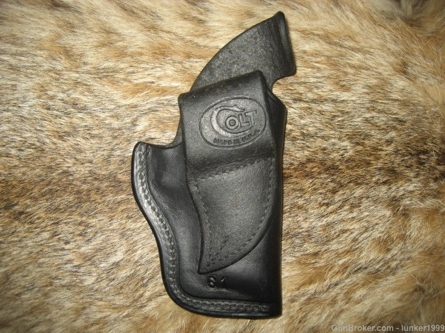 ATTENTION "COLT COLLECTOR'S" ORIGINAL COLT STAMPED HOLSTER 2.5" LEFTY !-img-1