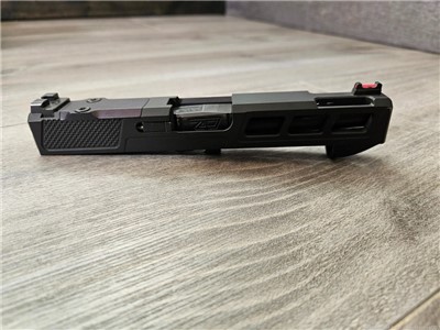 Zaffiri Precision Glock 48 ported slide and barrel w/ red fiber optic sight
