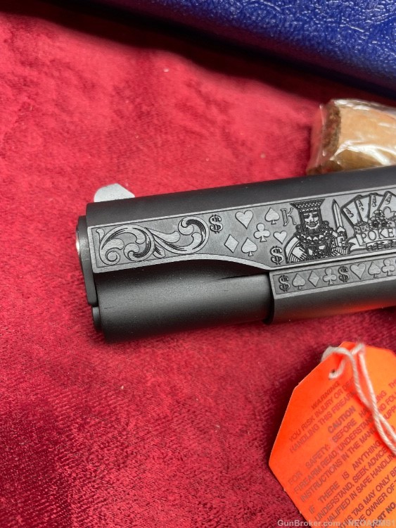 NIB Colt 1911 45 acp stunning Engraved Gambler!-img-1
