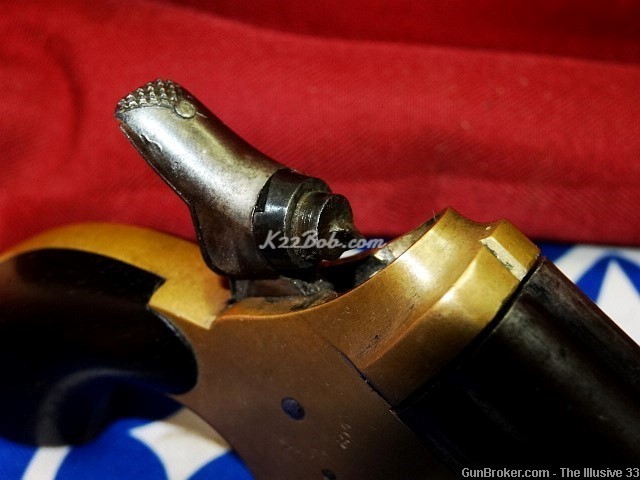 Nice Antique Original C Sharps 4 Barrel 22 Colt Pepperbox Derringer Pistol -img-12