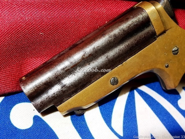 Nice Antique Original C Sharps 4 Barrel 22 Colt Pepperbox Derringer Pistol -img-3