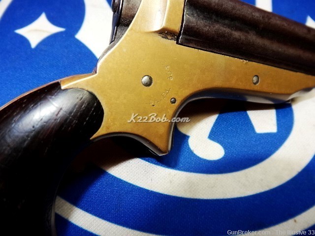 Nice Antique Original C Sharps 4 Barrel 22 Colt Pepperbox Derringer Pistol -img-16