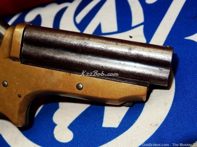Nice Antique Original C Sharps 4 Barrel 22 Colt Pepperbox Derringer Pistol -img-17