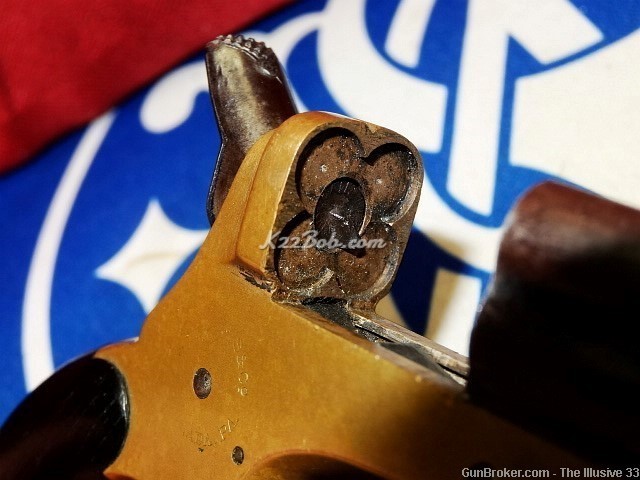 Nice Antique Original C Sharps 4 Barrel 22 Colt Pepperbox Derringer Pistol -img-19