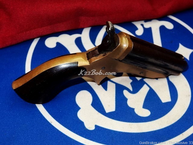 Nice Antique Original C Sharps 4 Barrel 22 Colt Pepperbox Derringer Pistol -img-7