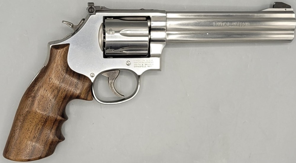 Smith & Wesson Model 686-6 .357 Magnum 6"" Stainless Steel Revolver DA/SA-img-1