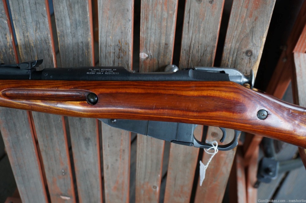 Izhevsk Mosin Nagant M44 M1944 7.62x54r Carbine Laminate Stock-img-12