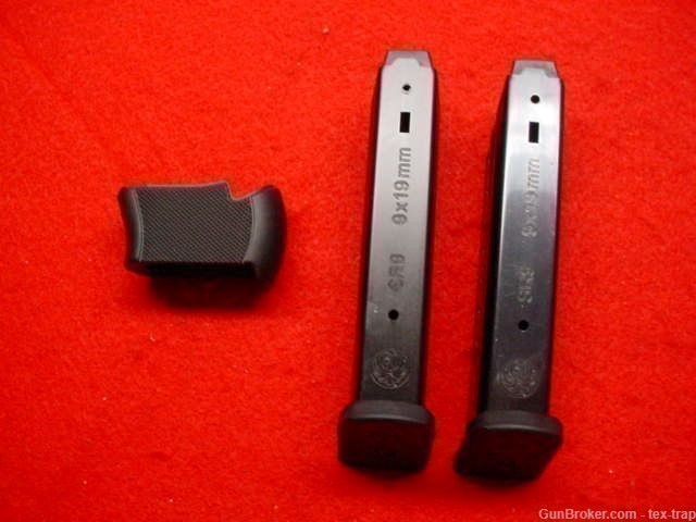 Lot of 2-Factory Ruger SR9- 17 rd.-9mm- Magazines w/Grip- New ! -img-4