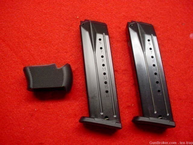 Lot of 2-Factory Ruger SR9- 17 rd.-9mm- Magazines w/Grip- New ! -img-0