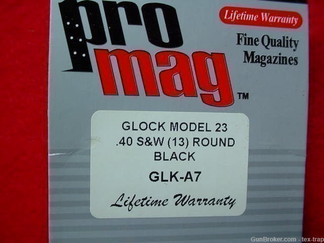 ProMag- Glock Model 23- .40S&W- 13 Rd.- Magazine- New !-img-1