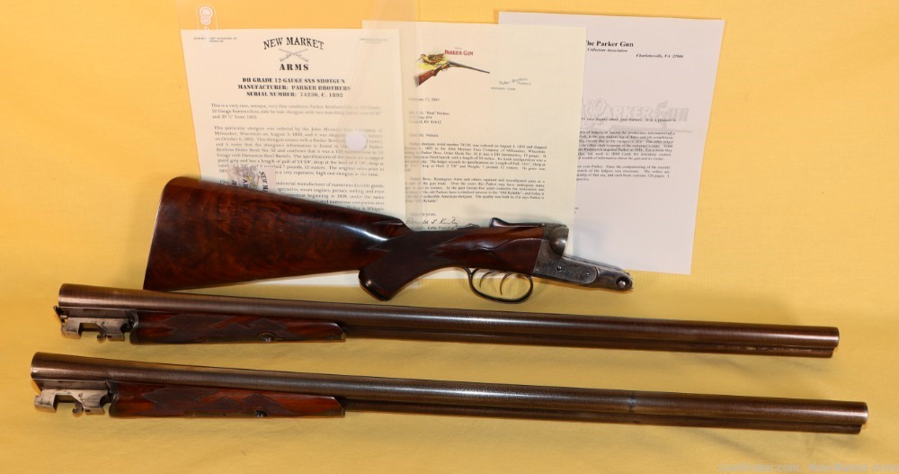 Rare & Fine Parker Bros DH Grade 12-Ga 2-Barrel Set Shotgun c. 1892-img-111