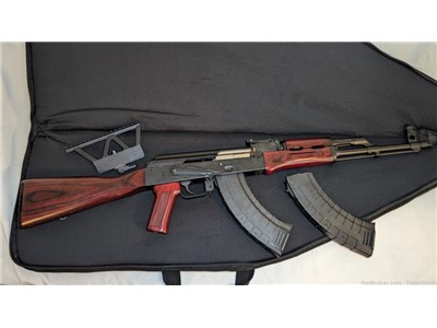 Atlantic Arms MFG Romanian AK-47 7.62x39 w/ Russian Red Furniture and Mount