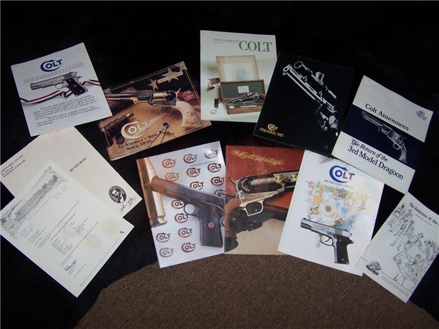 Colt Catolog,6 Flyers,1 letter From Colt & --img-0