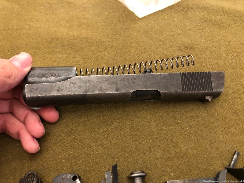 Early WW1 era Colt 1911 .45acp pistol parts kit repair lot military USGI-img-4
