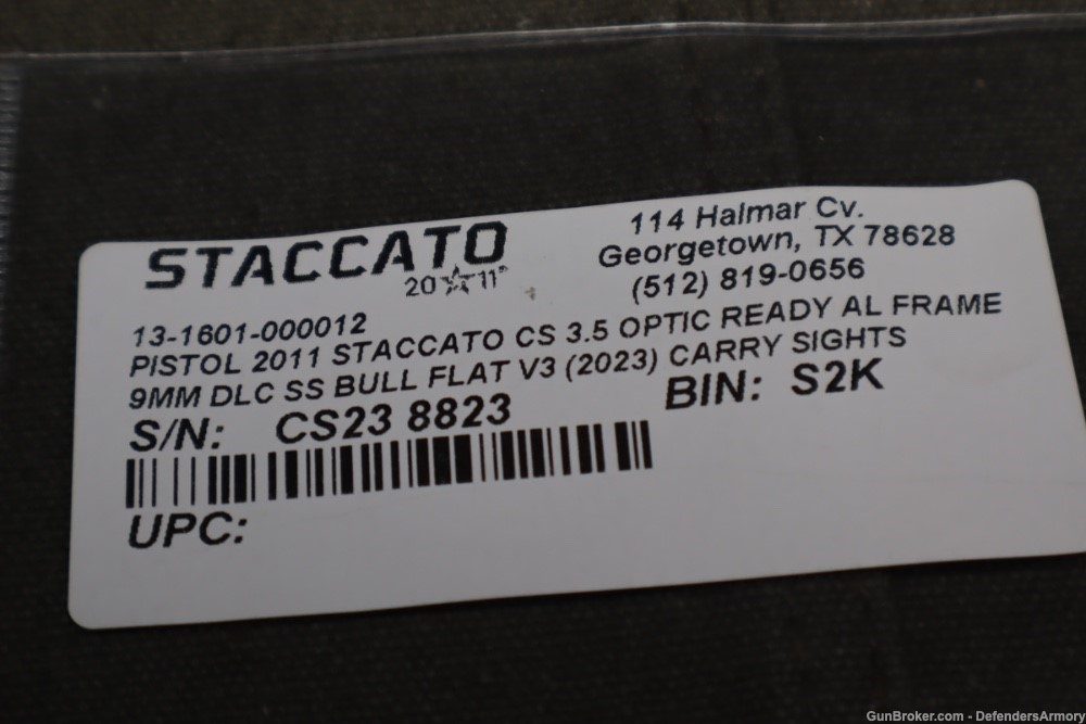 2011 STACCATO CS 9MM 3.5" SS BULL BARREL OPTIC READY FLAT TRIGGER GREEN -img-40