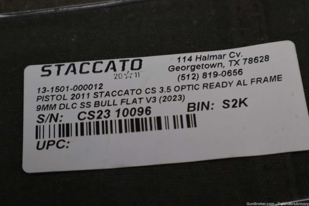 2011 STACCATO CS 9MM 3.5" SS BULL BARREL OPTIC READY FLAT TRIGGER GRAY -img-39