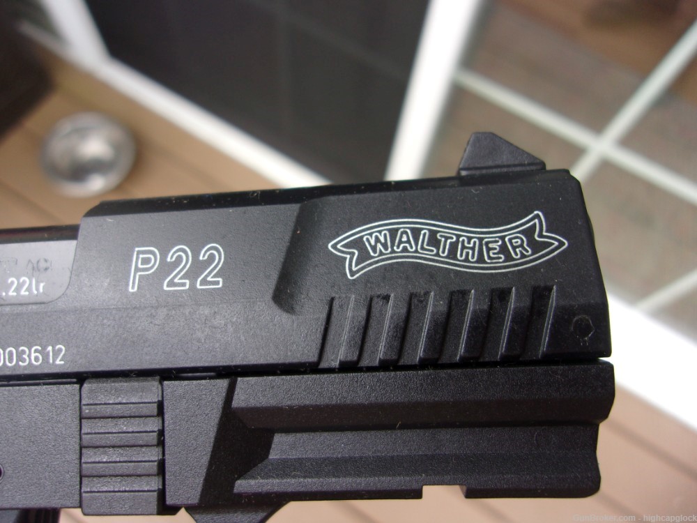 Walther P22 3.42" Semi Auto .22lr Compact Pistol Threaded BRL 99.9% $1START-img-8